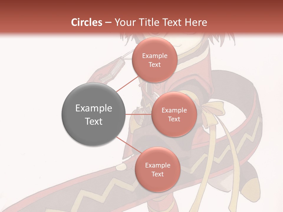 An Anime Character Is Holding A Sword In Her Hand PowerPoint Template