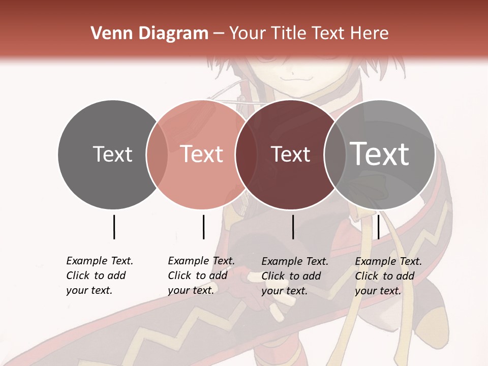 An Anime Character Is Holding A Sword In Her Hand PowerPoint Template