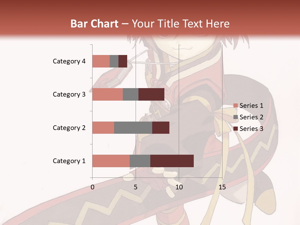 An Anime Character Is Holding A Sword In Her Hand PowerPoint Template