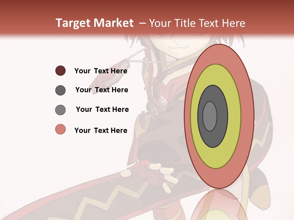 An Anime Character Is Holding A Sword In Her Hand PowerPoint Template