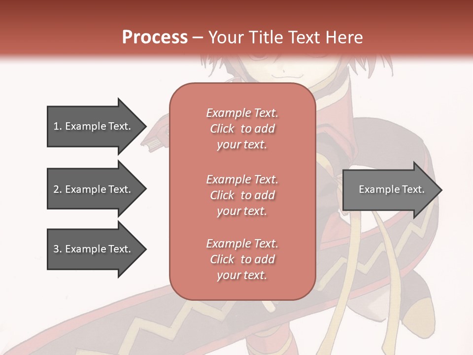 An Anime Character Is Holding A Sword In Her Hand PowerPoint Template