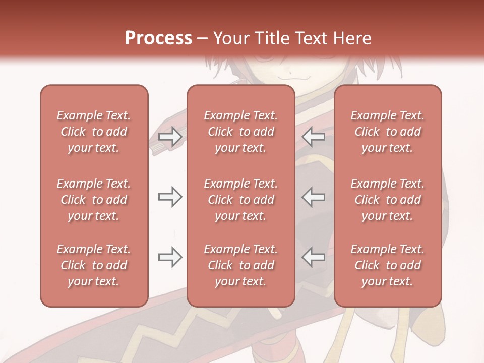 An Anime Character Is Holding A Sword In Her Hand PowerPoint Template