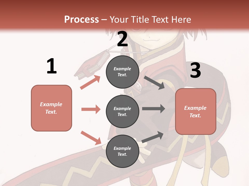 An Anime Character Is Holding A Sword In Her Hand PowerPoint Template