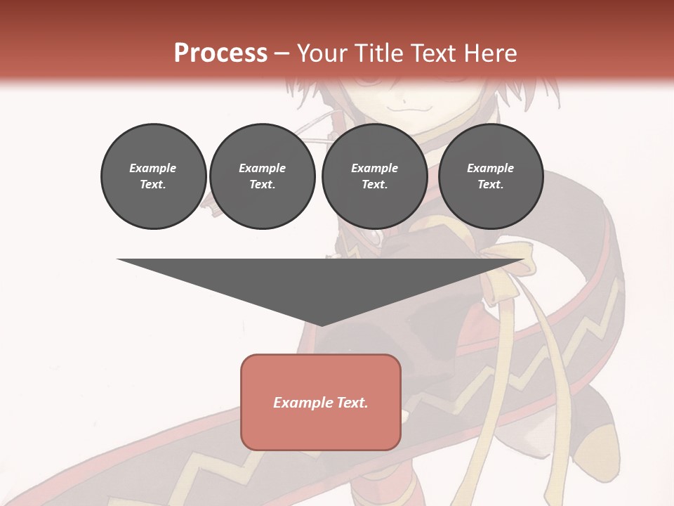 An Anime Character Is Holding A Sword In Her Hand PowerPoint Template