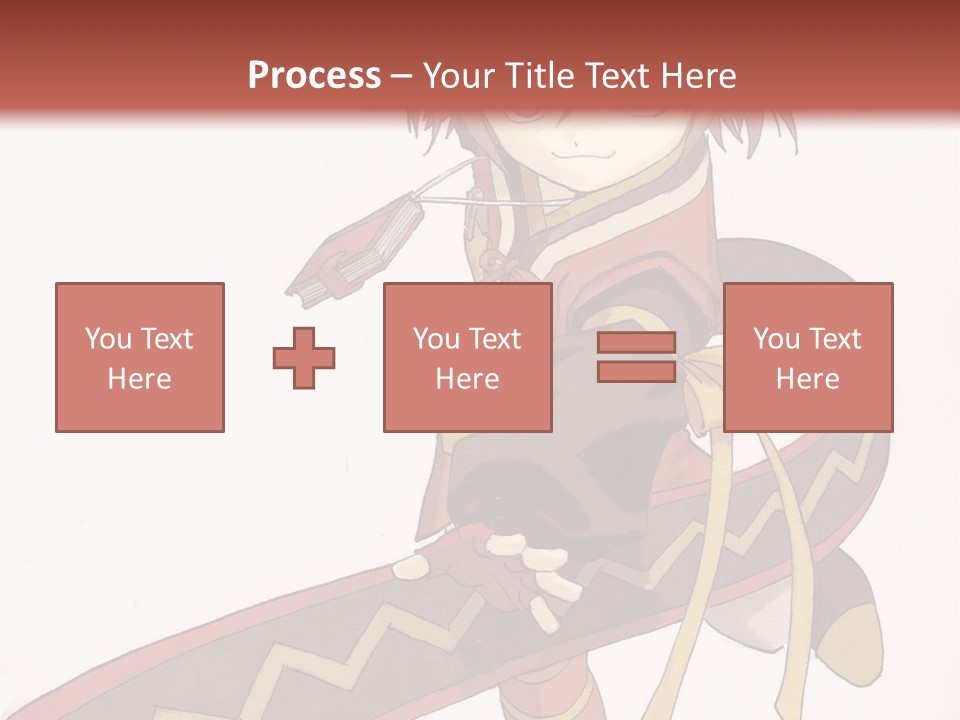 An Anime Character Is Holding A Sword In Her Hand PowerPoint Template