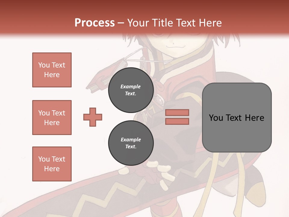 An Anime Character Is Holding A Sword In Her Hand PowerPoint Template