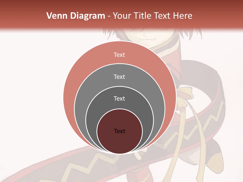 An Anime Character Is Holding A Sword In Her Hand PowerPoint Template