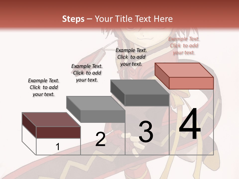 An Anime Character Is Holding A Sword In Her Hand PowerPoint Template