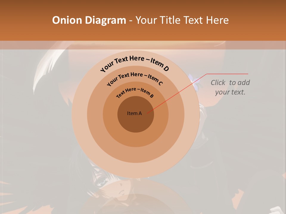 A Couple Of Anime Characters In Front Of An Orange Background PowerPoint Template