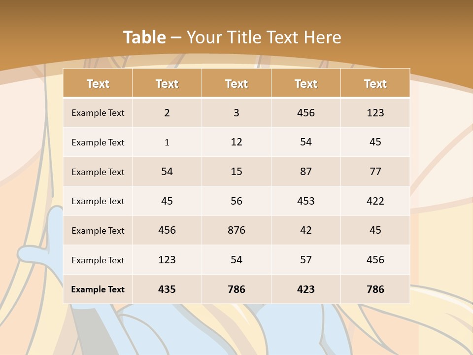 A Cartoon Character With Long Blonde Hair And Blue Eyes PowerPoint Template