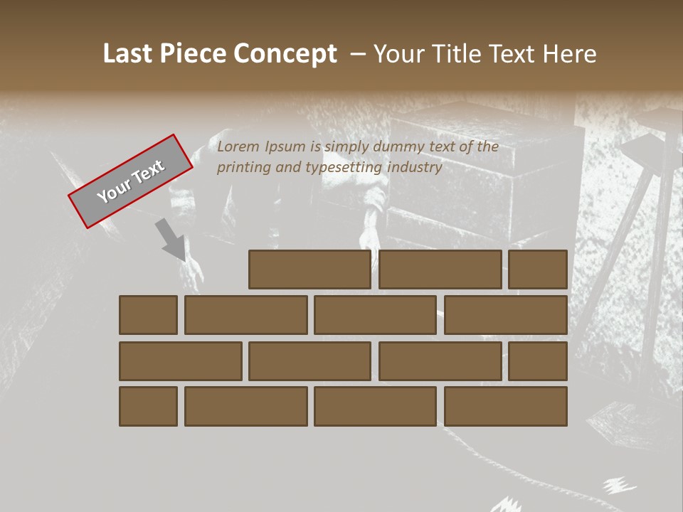 A Black And White Picture Of A Man In A Room PowerPoint Template