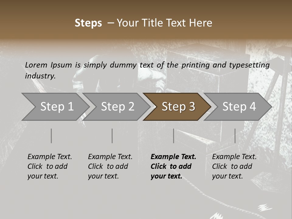 A Black And White Picture Of A Man In A Room PowerPoint Template