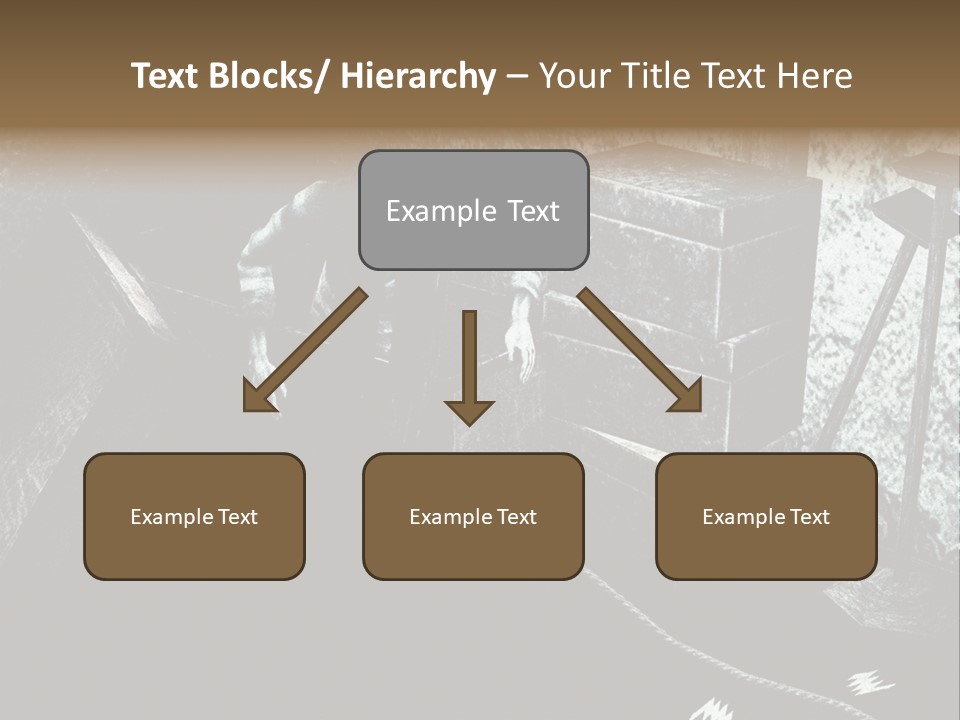 A Black And White Picture Of A Man In A Room PowerPoint Template