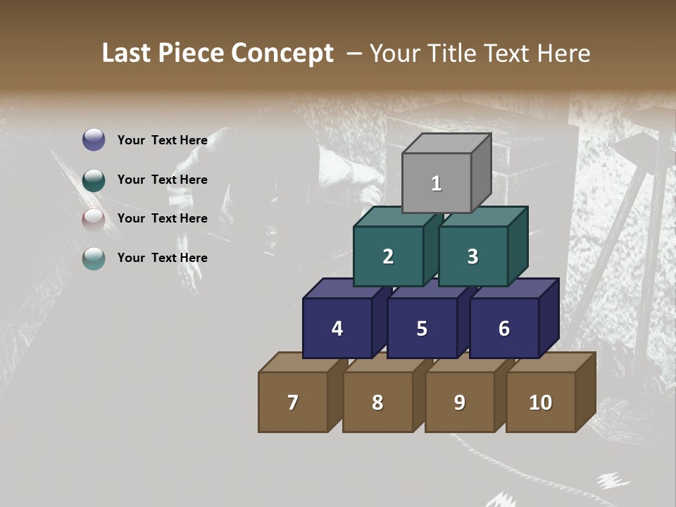 A Black And White Picture Of A Man In A Room PowerPoint Template