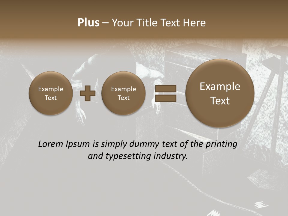 A Black And White Picture Of A Man In A Room PowerPoint Template
