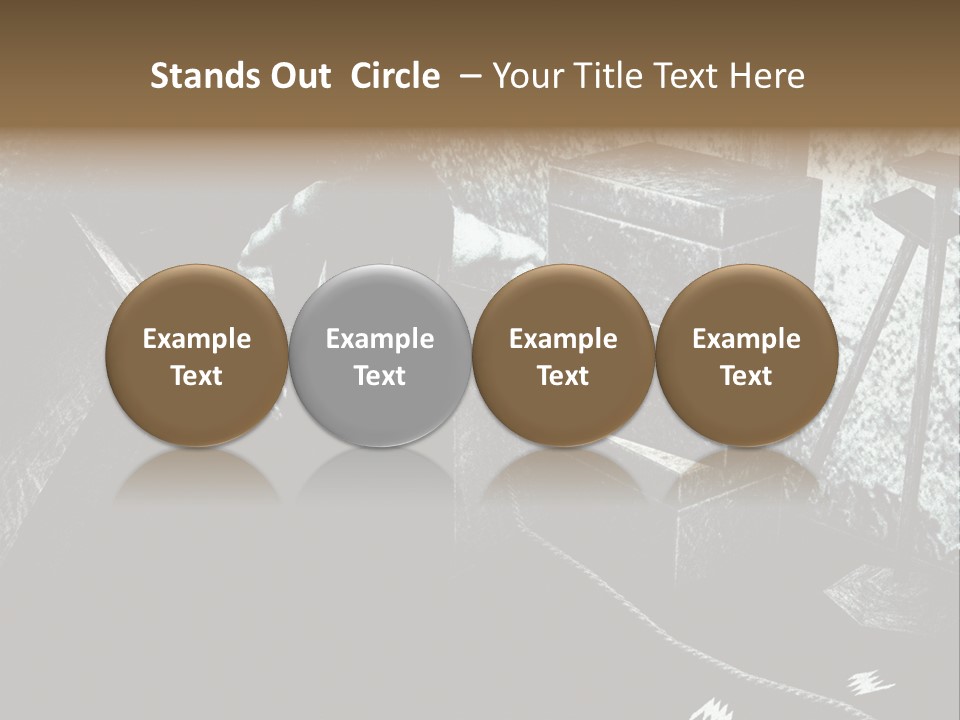 A Black And White Picture Of A Man In A Room PowerPoint Template