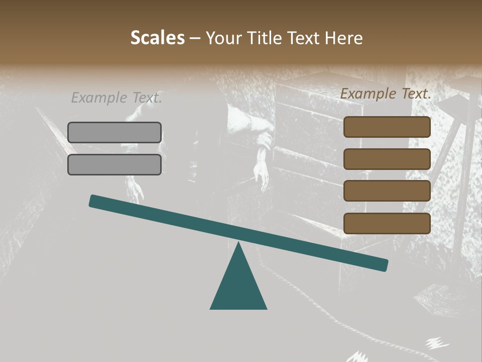 A Black And White Picture Of A Man In A Room PowerPoint Template