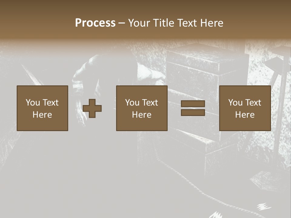 A Black And White Picture Of A Man In A Room PowerPoint Template