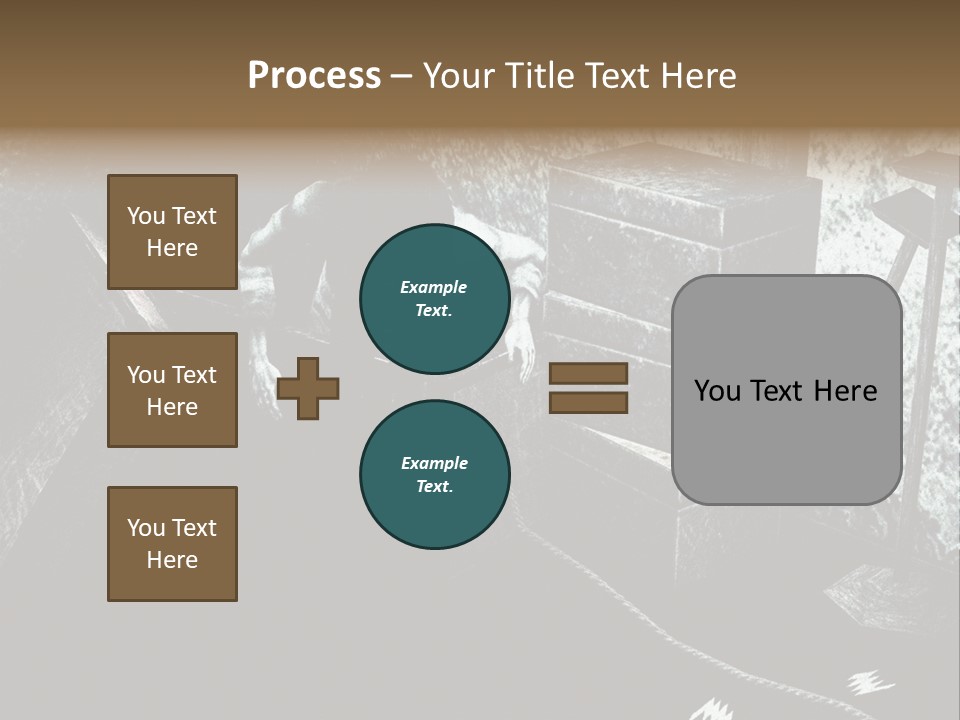 A Black And White Picture Of A Man In A Room PowerPoint Template