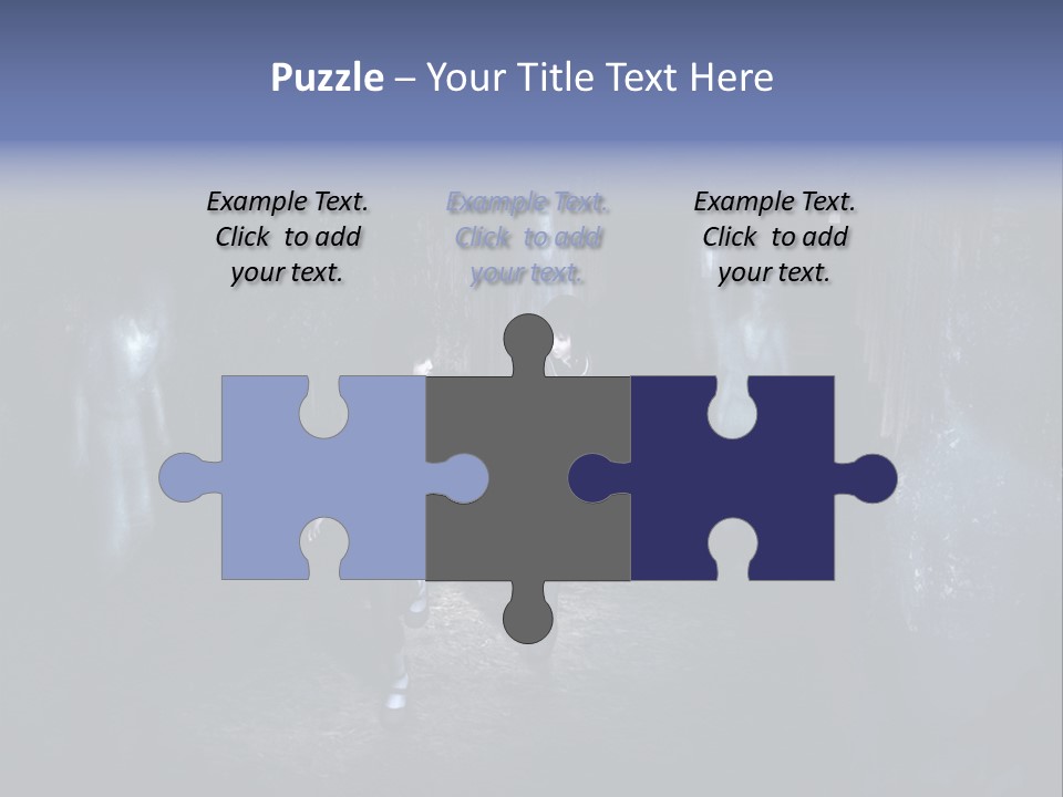 A Couple Of Women Walking Through A Dark Tunnel PowerPoint Template