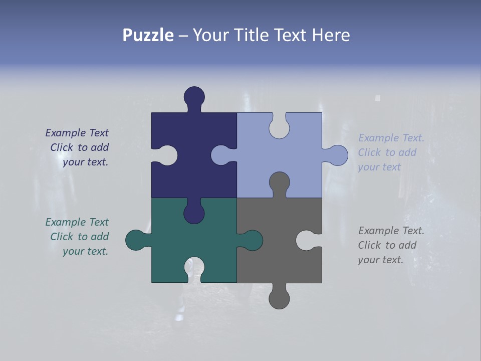 A Couple Of Women Walking Through A Dark Tunnel PowerPoint Template