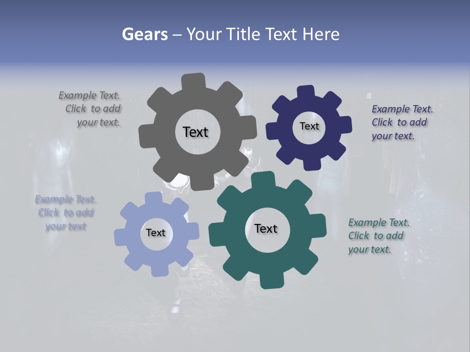 A Couple Of Women Walking Through A Dark Tunnel PowerPoint Template