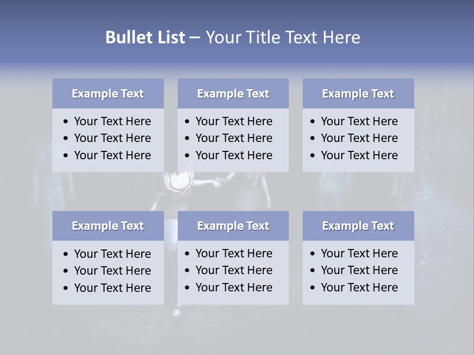 A Couple Of Women Walking Through A Dark Tunnel PowerPoint Template
