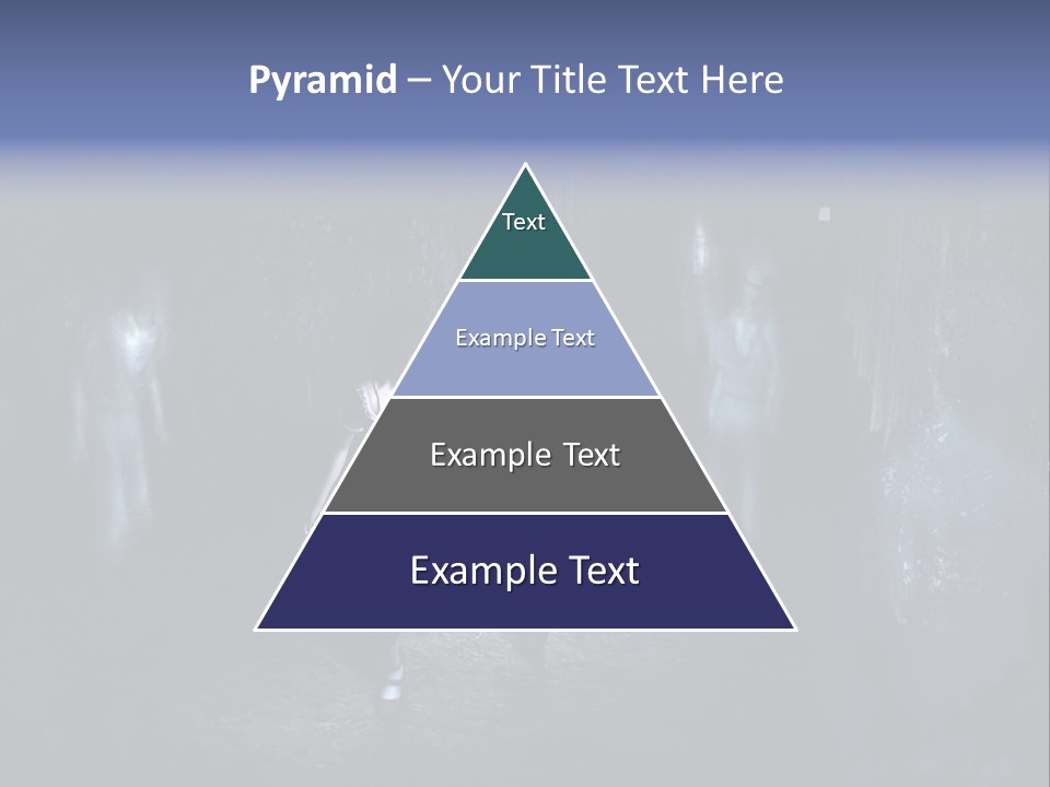 A Couple Of Women Walking Through A Dark Tunnel PowerPoint Template
