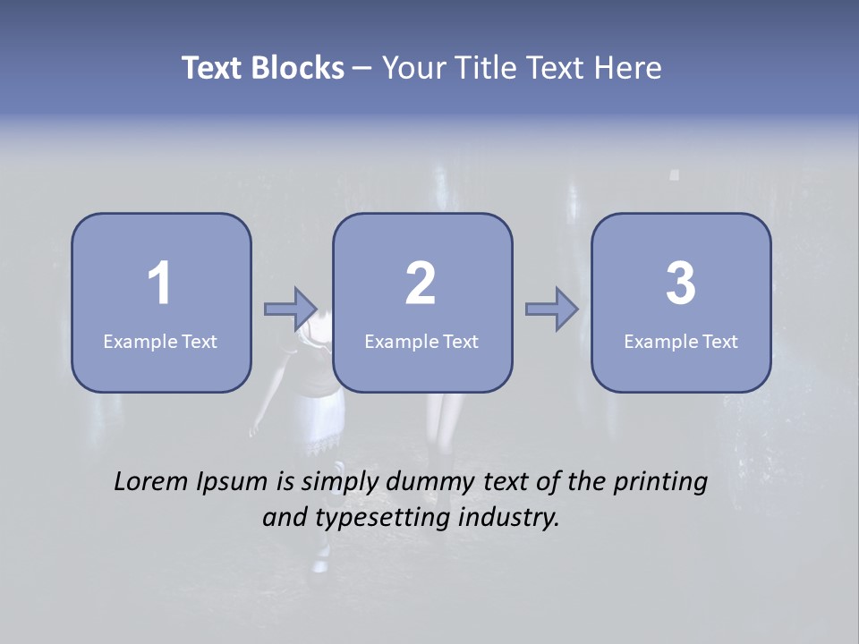 A Couple Of Women Walking Through A Dark Tunnel PowerPoint Template