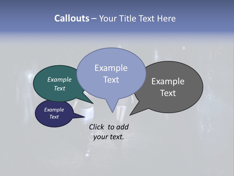 A Couple Of Women Walking Through A Dark Tunnel PowerPoint Template
