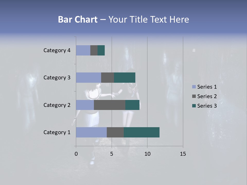 A Couple Of Women Walking Through A Dark Tunnel PowerPoint Template