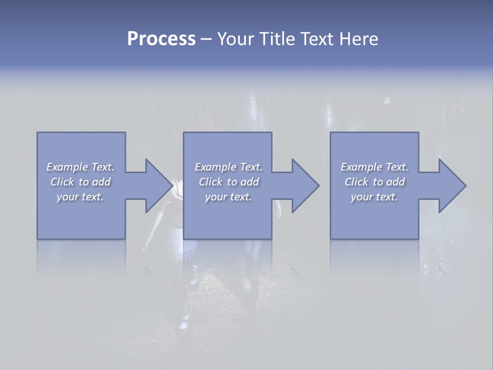 A Couple Of Women Walking Through A Dark Tunnel PowerPoint Template