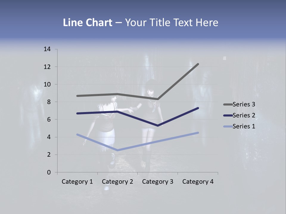 A Couple Of Women Walking Through A Dark Tunnel PowerPoint Template