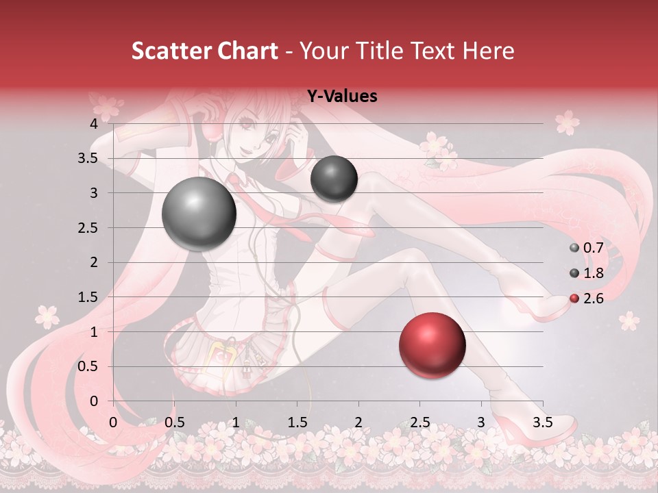 A Woman With Long Hair And A Pink Dress PowerPoint Template