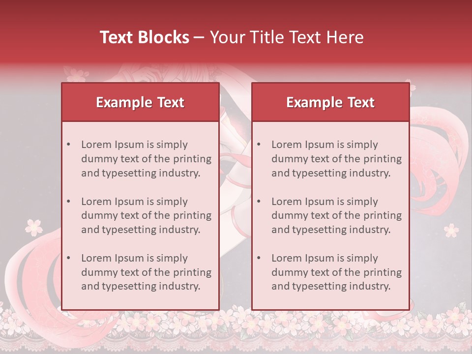 A Woman With Long Hair And A Pink Dress PowerPoint Template