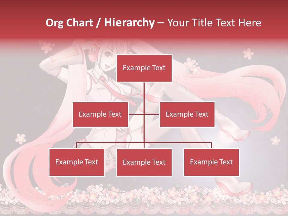 A Woman With Long Hair And A Pink Dress PowerPoint Template