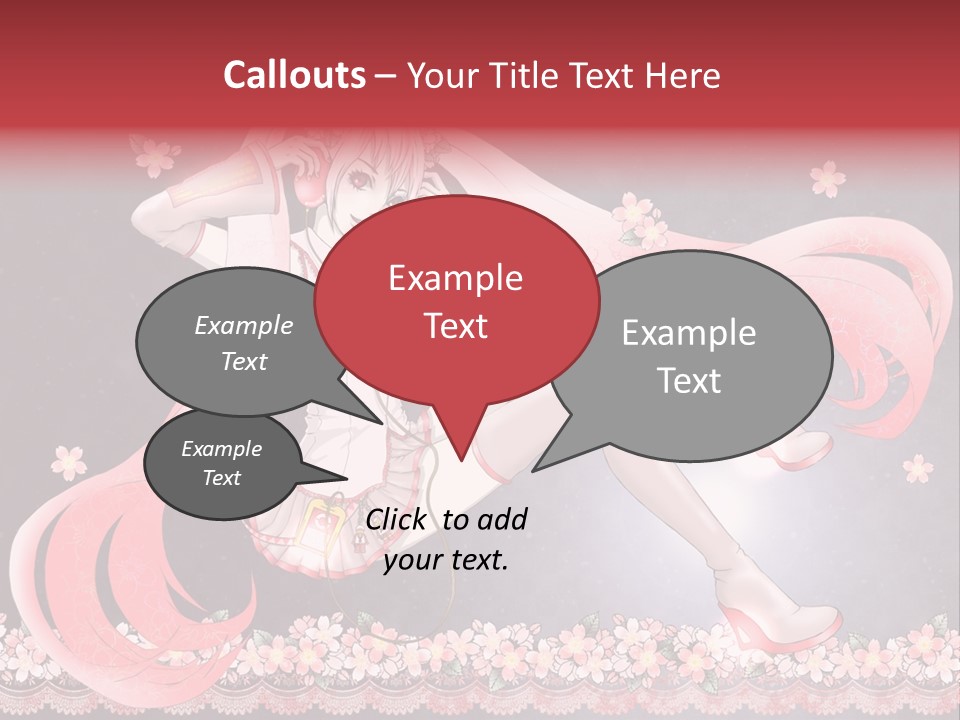 A Woman With Long Hair And A Pink Dress PowerPoint Template