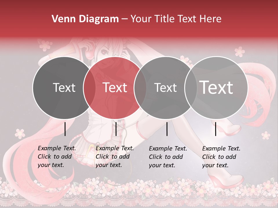 A Woman With Long Hair And A Pink Dress PowerPoint Template