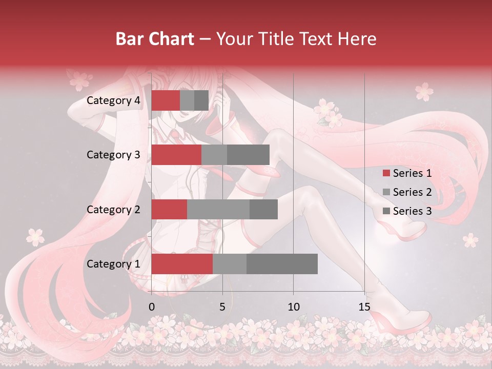 A Woman With Long Hair And A Pink Dress PowerPoint Template