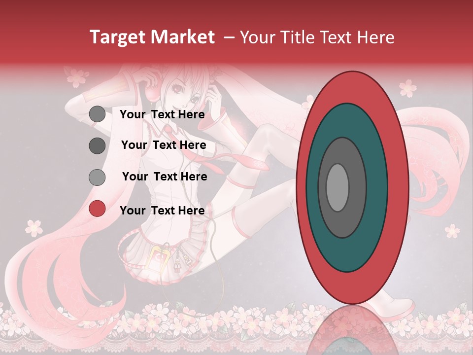 A Woman With Long Hair And A Pink Dress PowerPoint Template