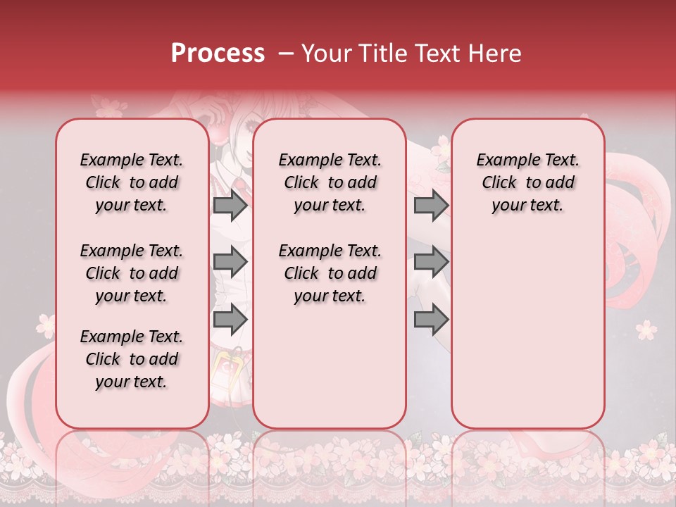 A Woman With Long Hair And A Pink Dress PowerPoint Template