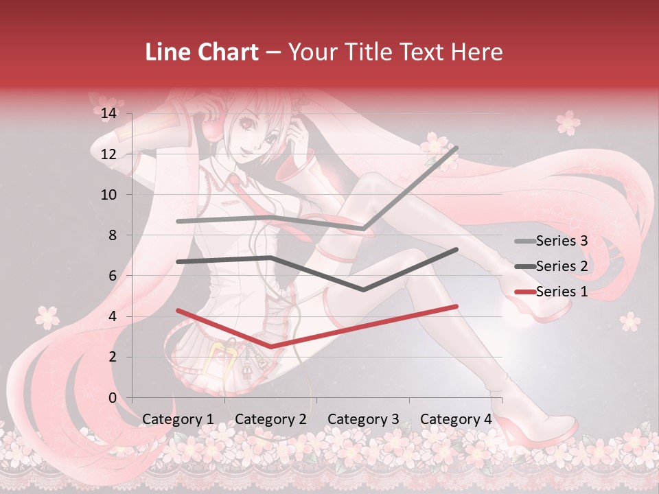 A Woman With Long Hair And A Pink Dress PowerPoint Template