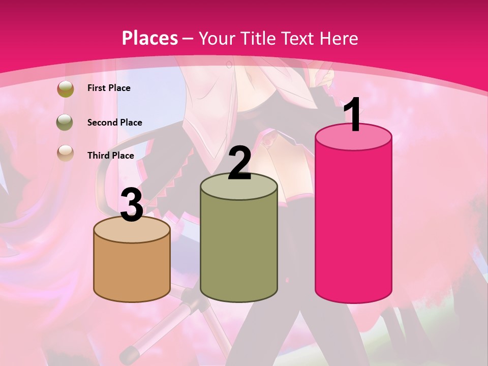 A Woman In A Short Skirt Holding A Hair Dryer PowerPoint Template