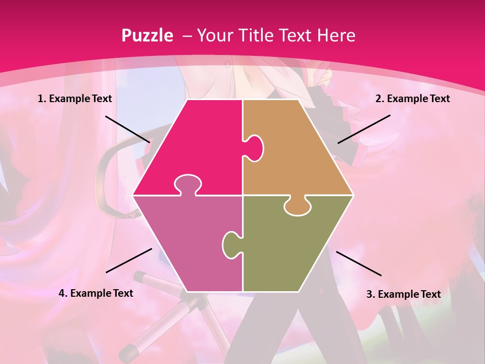 A Woman In A Short Skirt Holding A Hair Dryer PowerPoint Template