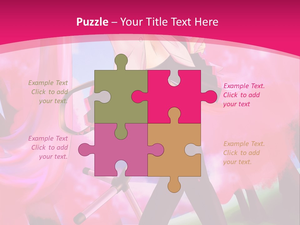 A Woman In A Short Skirt Holding A Hair Dryer PowerPoint Template