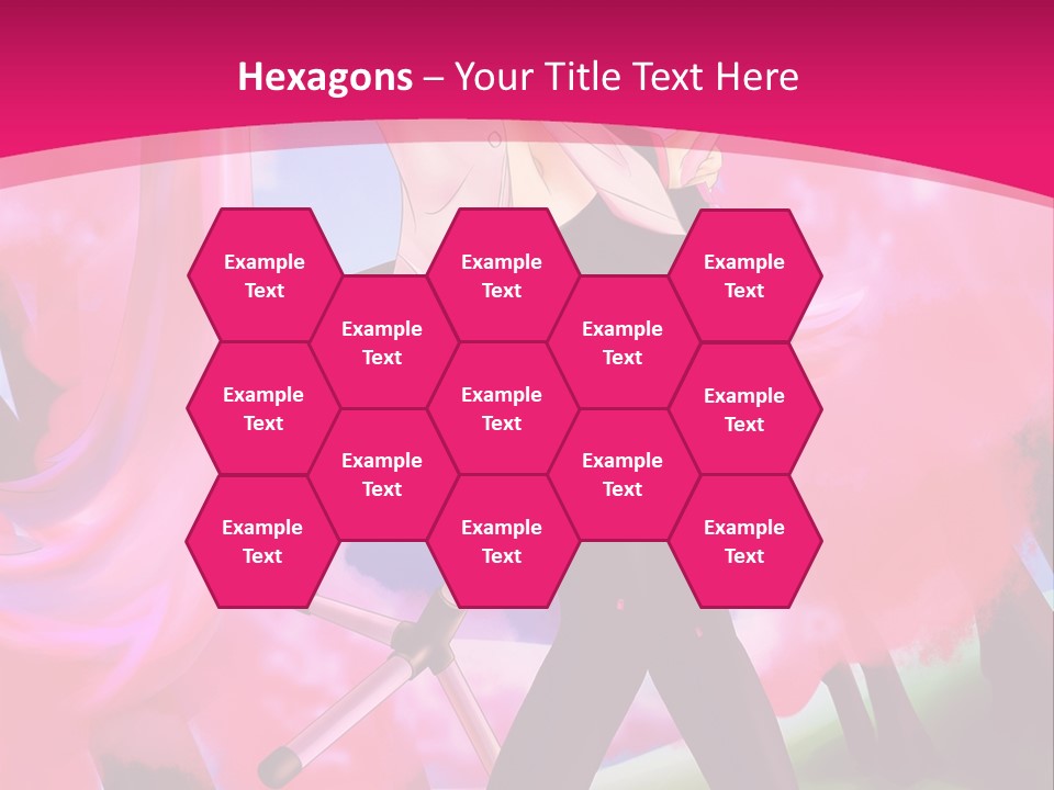 A Woman In A Short Skirt Holding A Hair Dryer PowerPoint Template