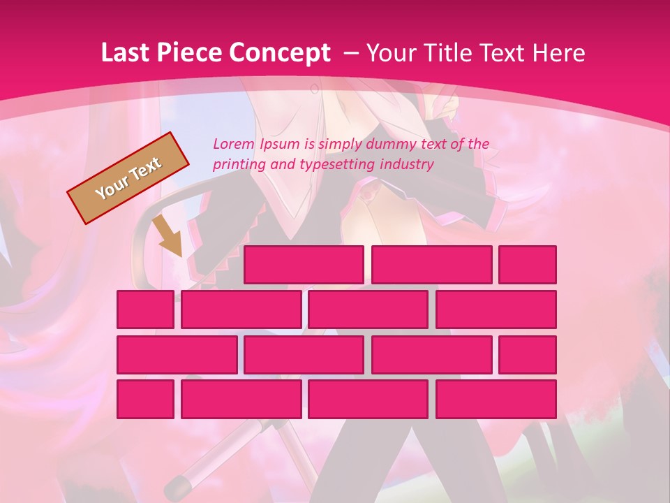 A Woman In A Short Skirt Holding A Hair Dryer PowerPoint Template