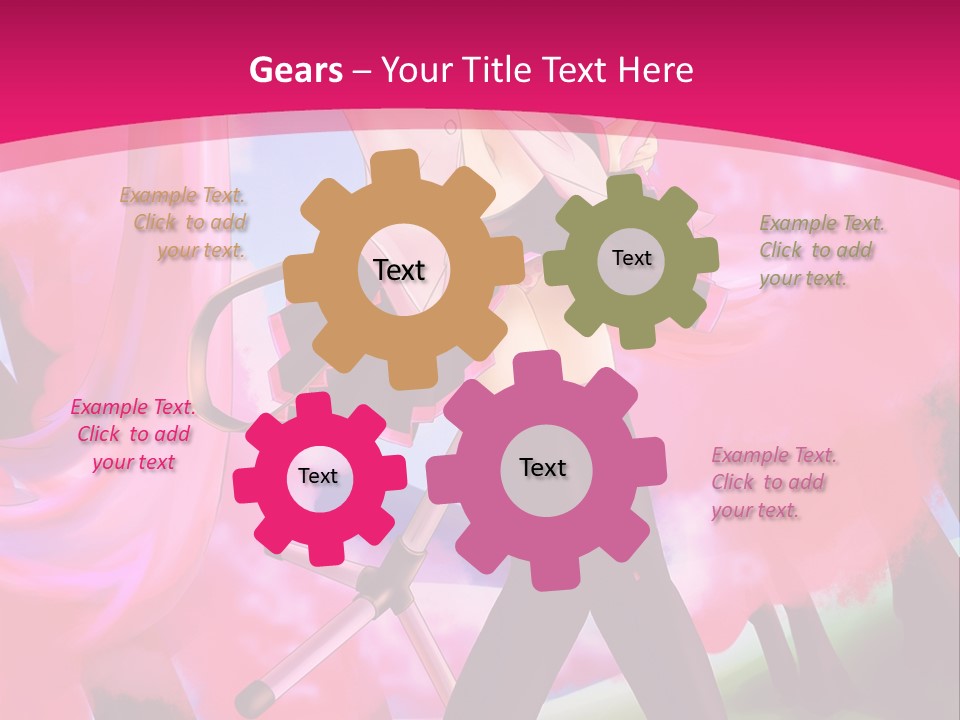 A Woman In A Short Skirt Holding A Hair Dryer PowerPoint Template