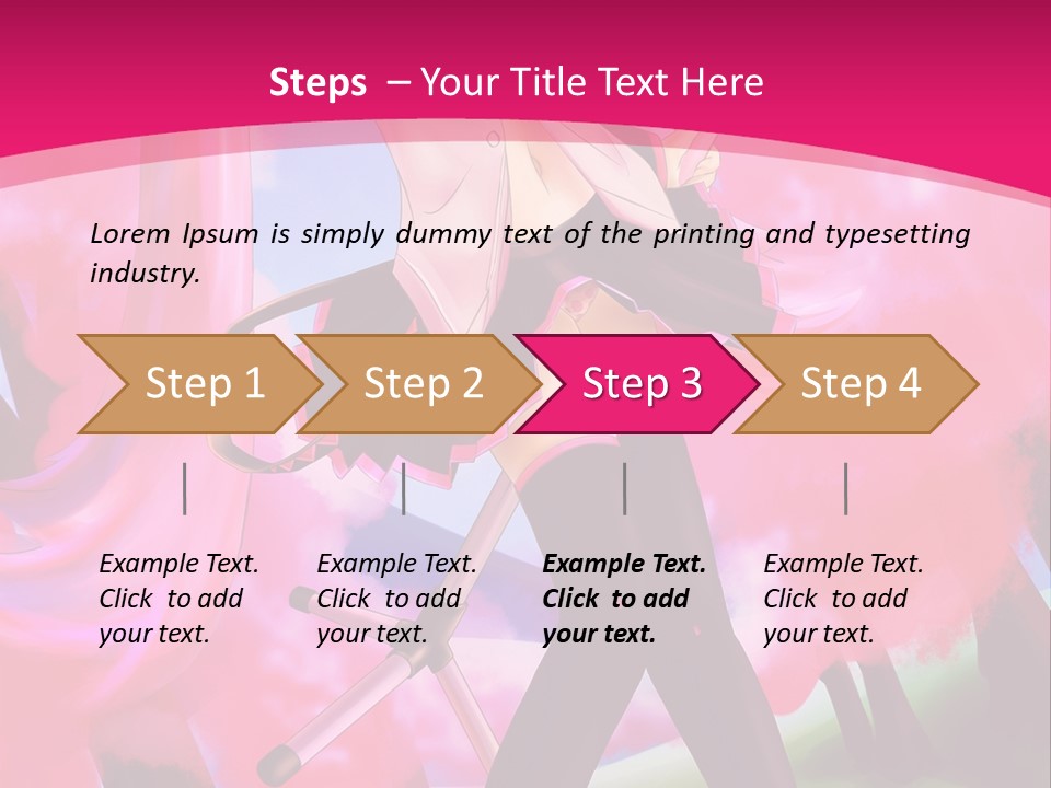 A Woman In A Short Skirt Holding A Hair Dryer PowerPoint Template