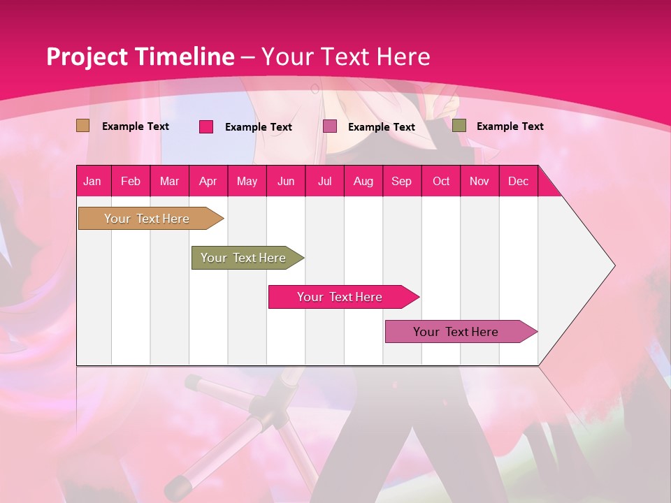 A Woman In A Short Skirt Holding A Hair Dryer PowerPoint Template